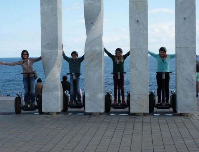 Segways entre las columnas
